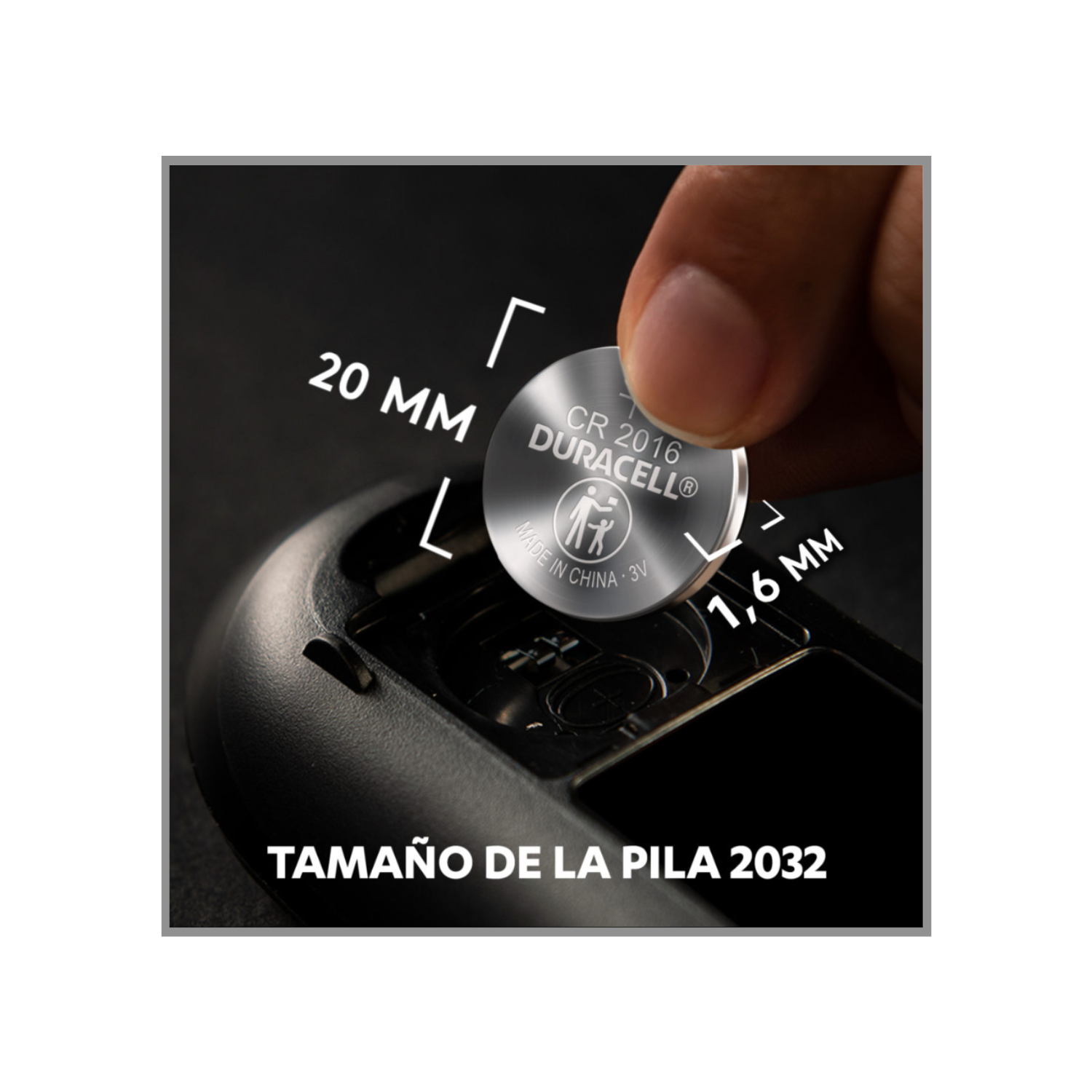 Pilas especiales Duracell de botón de litio 2032